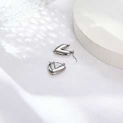 Boucle d'oreille créole en acier inoxydable 304 anti-ternissement pour femme&nbsp;UL6246-02