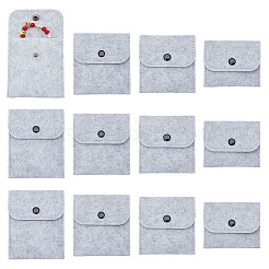 12 bolsa portátil de fieltro para tarjetas con 4 estilos&nbsp;ABAG-GA0001-21B