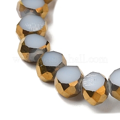 Chapelets de perles en verre électroplaqué&nbsp;EGLA-P061-01A-06