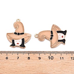 Halloween-Thema Rack-Beschichtung leuchtende Legierung Emaille Anhänger&nbsp;ENAM-N056-235G