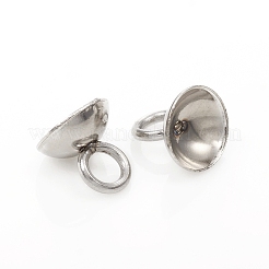 201 colgantes con tapa de cuentas de acero inoxidable&nbsp;STAS-G224-24P-03