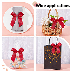 Geschenkbox-Verpackungsdekorationen aus Polyester mit Schleife&nbsp;DIY-WH0899-483A