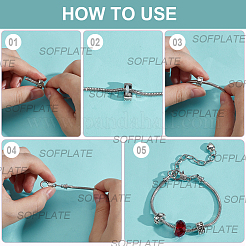 DIY-Armbandbausätze aus Messing im europäischen Stil&nbsp;DIY-SP0006-80