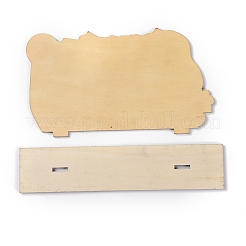 Décorations d'affichage en bois naturel&nbsp;DJEW-O001-14