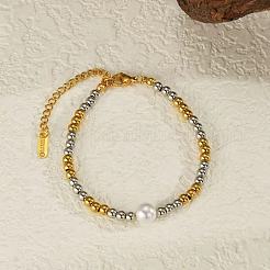 304 Edelstahl-Perlenarmbänder für Damen&nbsp;ED3331