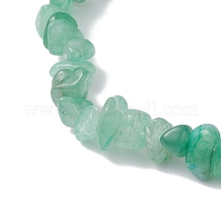 Bracelets extensibles en perles d'aventurine verte naturelle pour femmes&nbsp;BJEW-JB12304-03