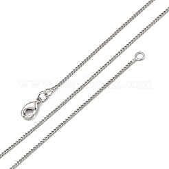 1 mm Panzerkettenhalsketten aus Messing mit Zahnstangenbeschichtung für Damen und Herren&nbsp;MAK-L044-26P