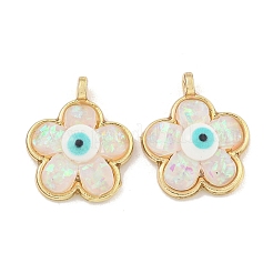 Pendentifs en résine translucide contre le mauvais œil&nbsp;KK-M219-22G
