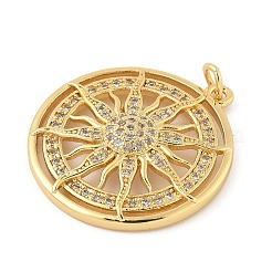Colgante micropavé cubic zirconia de latón&nbsp;KK-Z111-02G