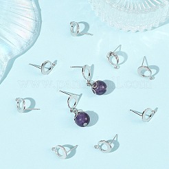 Accessoires de boucles d'oreilles en laiton shegrace&nbsp;XGRQ64370-853P