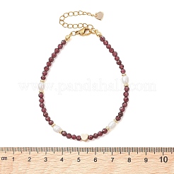 Bracelets en pierres précieuses naturelles et perles de culture d'eau douce&nbsp;BJEW-JB13546