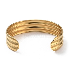 Brazaletes de acero inoxidable 304 con revestimiento iónico (IP) para mujer&nbsp;BJEW-Z078-15G