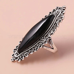 Anillos de dedo de aleación de ojo de caballo con resina&nbsp;FS-WG13A66-03