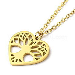 Collane con ciondolo in acciaio inossidabile 304&nbsp;NJEW-Z025-02B