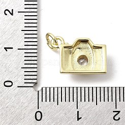 Colgante micropavé cubic zirconia de latón&nbsp;X-KK-Q098-36G-B01