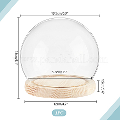 Couvercle rond en verre&nbsp;AJEW-WH0314-447B-01
