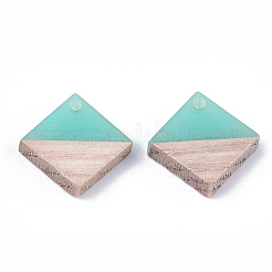 Pendentifs en résine & en bois&nbsp;X-RESI-S358-31E