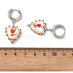 Orecchini pendenti a cerchio in ottone&nbsp;KK-CBA8324-26P