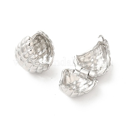 Pendientes de aro de latón para las mujeres&nbsp;EJEW-P292-11E-P