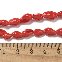 Fili di perline di conchiglia a spirale naturale verniciate a spruzzo&nbsp;X1-BSHE-G039-08E