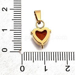 Colgantes de circonita cúbica micropavé de acero inoxidable 304&nbsp;STAS-B086-13G-01
