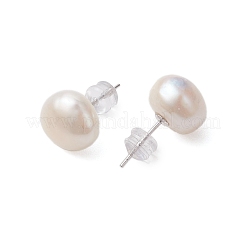 Natürliche Perle Ohrstecker&nbsp;EJEW-P286-35P