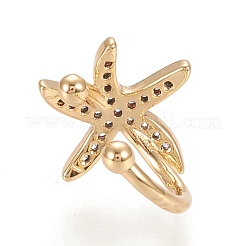 Latón micro pave pendientes de gemelos de circonio cúbico transparente&nbsp;EJEW-M195-08G