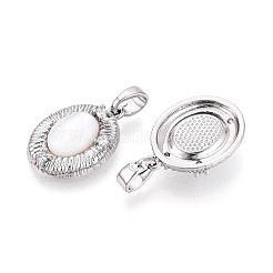 Pendenti shell bianco naturale&nbsp;KK-N287-23P
