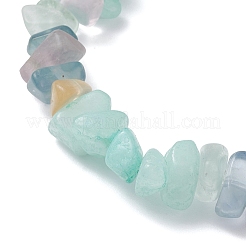 Braccialetti elastici con perline di amazzonite naturale per donna&nbsp;BJEW-JB12589-02