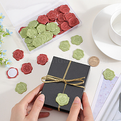50 Stück 2 Arten selbstklebende Wachssiegelaufkleber&nbsp;DIY-CP0010-26A