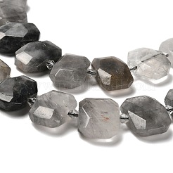 Naturtrüben Quarzperlen Stränge&nbsp;G-H078-B17-01