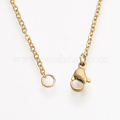 201 colliers pendentifs en acier inoxydable&nbsp;NJEW-T009-JN151-2