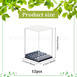 Vitrina de minifiguras de plástico transparente&nbsp;ODIS-WH0043-25