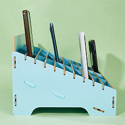 Abnehmbare 30-Gitter-Aufbewahrungsbox für Mobiltelefone aus Holz&nbsp;AJEW-WH0419-18