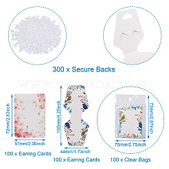500 Stück 5 Stil Papier-Halsketten-Displaykarten&nbsp;DIY-YS0001-27