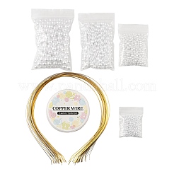 DIY Nachahmungsperlen-Haarband-Herstellungssets&nbsp;DIY-LS0003-76