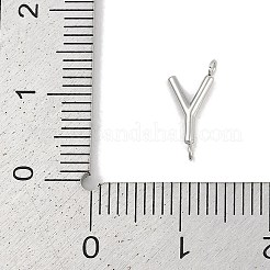 Buchstaben-Verbindungsanhänger aus Edelstahl 304&nbsp;STAS-M108-01P-25