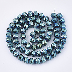 Chapelets de perles en verre électroplaqué&nbsp;EGLA-T018-01-B01