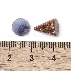 Natürliches und synthetisches gemischtes Edelstein-Kreiskegel-Ornament&nbsp;G-K359-01B