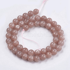 Natürliche sunstone Perlen Stränge&nbsp;LS-G-J157-8mm-07