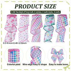 5 rouleau de ruban polyester 5 styles&nbsp;OCOR-PH0006-93