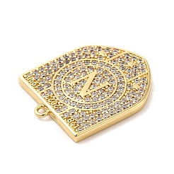 Pendentifs avec zircon cubiques à micro-pavés en laiton&nbsp;KK-Q772-07G