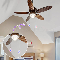 Extensores de cadena de tracción para ventilador de techo de vidrio en forma de lágrima&nbsp;AJEW-BC00010