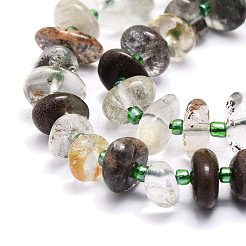 Lodolite naturale perle di quarzo fili&nbsp;G-E569-J05