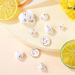 Mini-Keramik-Teesets mit Kirschmuster&nbsp;AJEW-TA0003-48