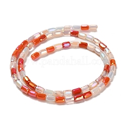Chapelets de perles en verre électroplaqué&nbsp;EGLA-D030-08E