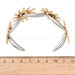 Zweifarbige Armreifen aus Edelstahl 304 für Damen&nbsp;BJEW-B165-02B