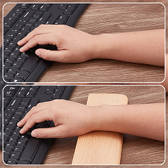 2 stücke 2 arten holz tastatur rest & maus rest handgelenk sets&nbsp;AJEW-GA0009-53