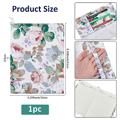 Buchumschläge aus Stoff mit Blumenmuster&nbsp;DIY-WH0888-422C