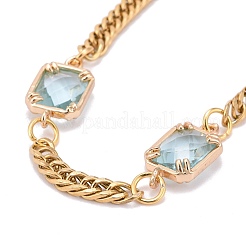 Rettangolo con bracciali in maglia di vetro&nbsp;BJEW-JB06275